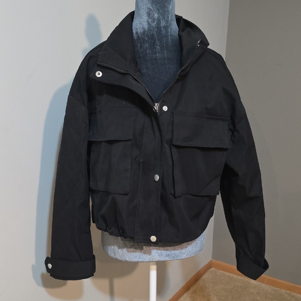 Free Haven‎ Black Women's Zip Up Jacket Sz Med